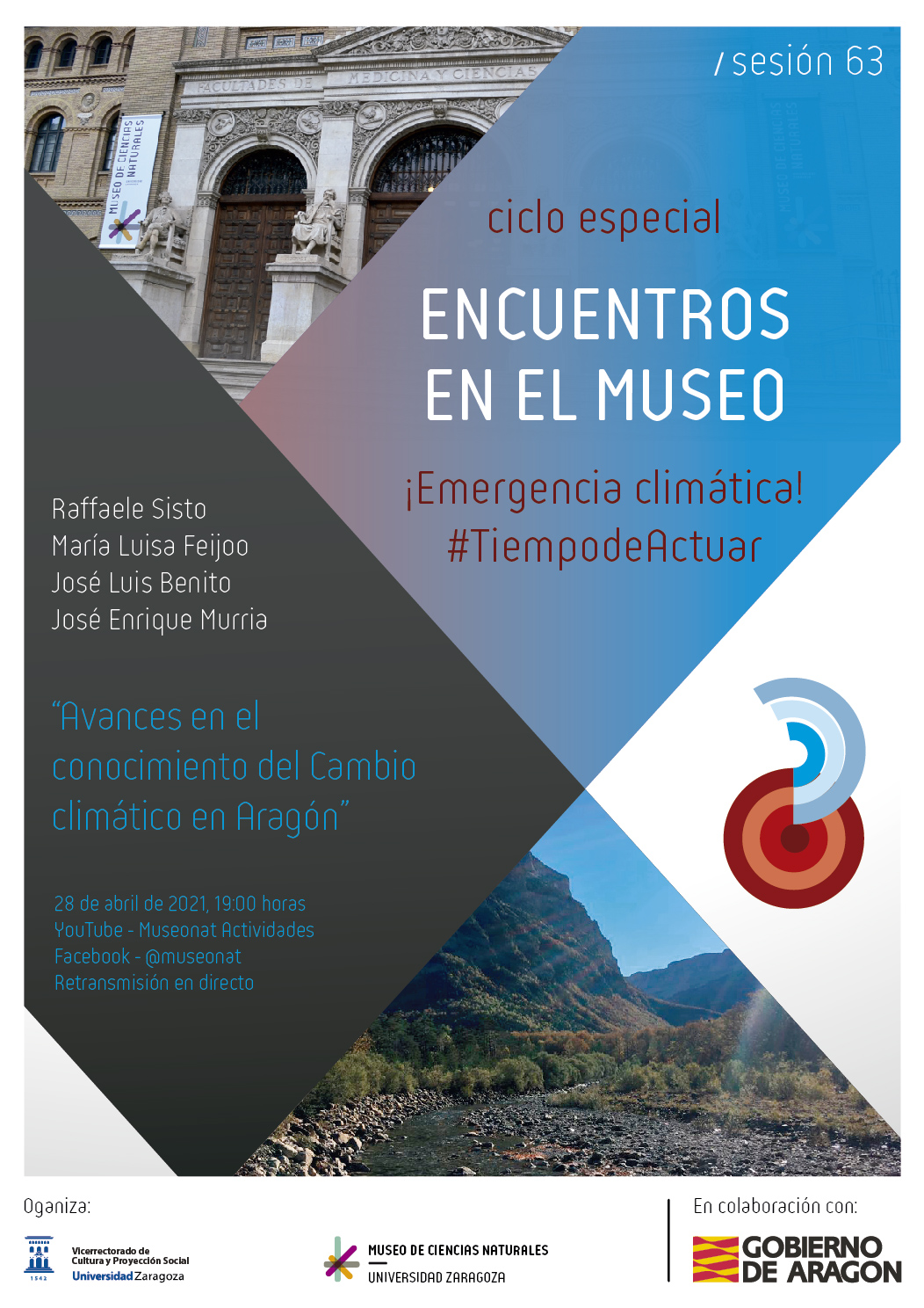 Encuentros en el Museo el 28 de abril: «Avances en el conocimiento del Cambio climático en Aragón»
