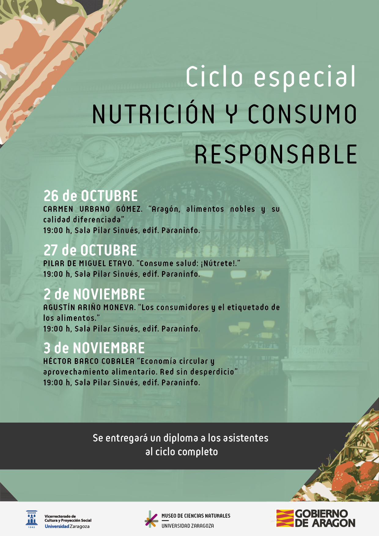 “Nutrición y consumo responsable” el nuevo ciclo de ENCUENTROS EN EL MUSEO