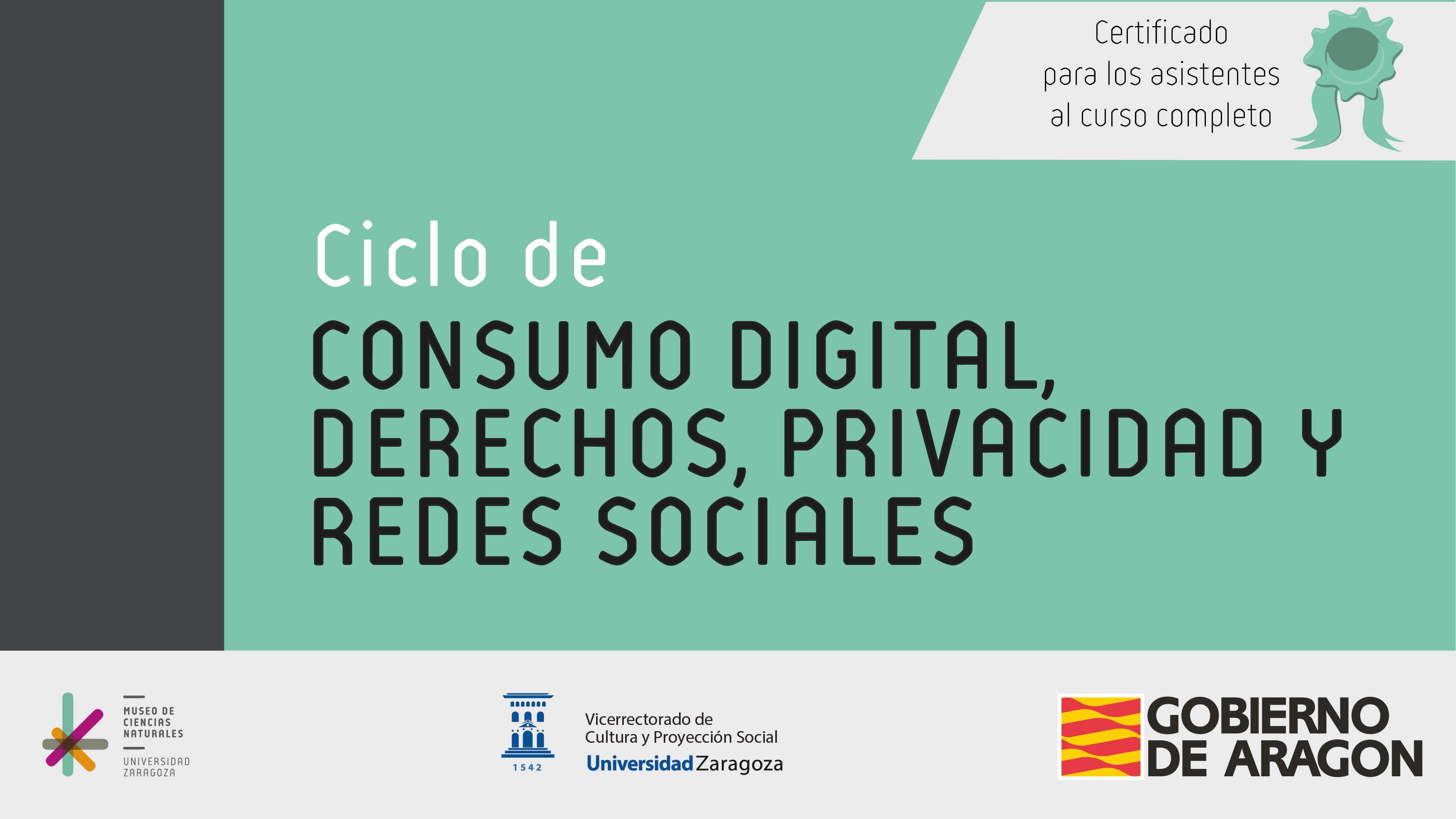 Ciclo de “Consumo Digital, Derechos, Privacidad y Redes Sociales” en colaboración con la DGA
